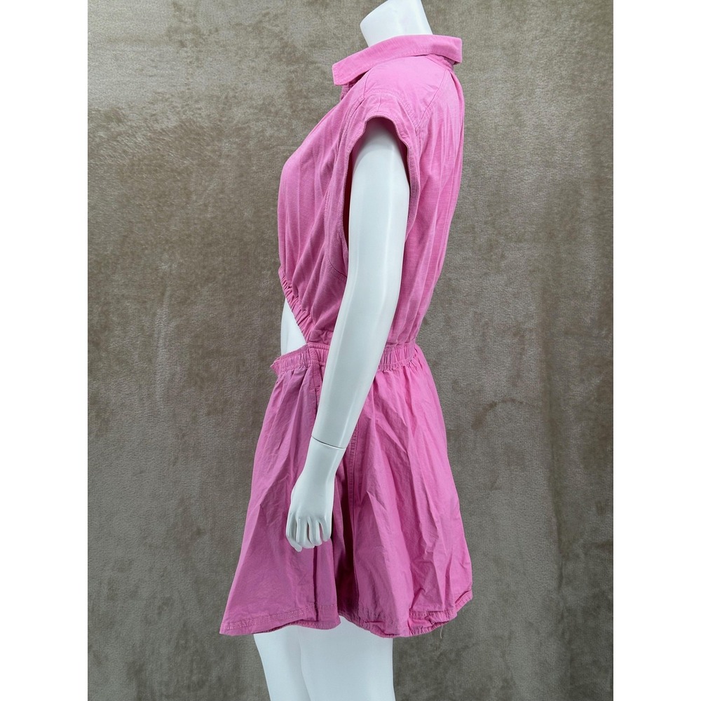Anthropologie Dress Womens XL Pink Cutout Mini Summer Beach Vacation Pockets - Picture 4 of 11